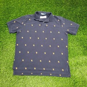 Ralph-Lauren Spider AOP Polo Shirt Large 23x28 Baggy